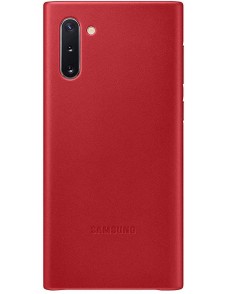 Samsung EF-VN970LRE läderfodral äkta läder väska till Samsung Galaxy Note 10 - Röd