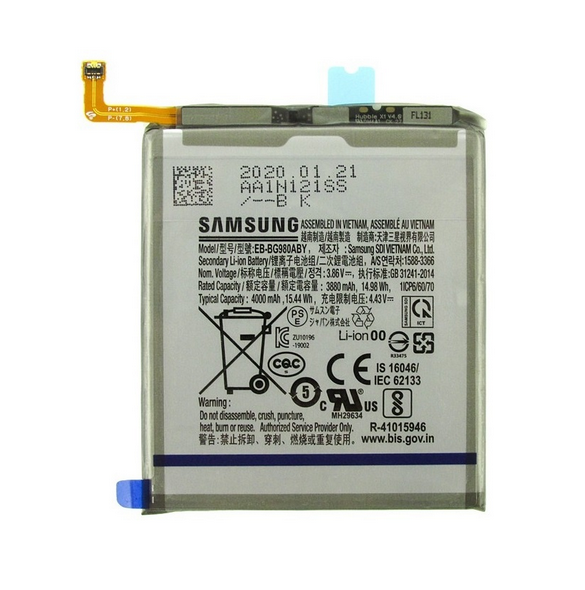 Samsung Batteri Li-Ion 4000mAh EB-BG980ABY (Service pack)