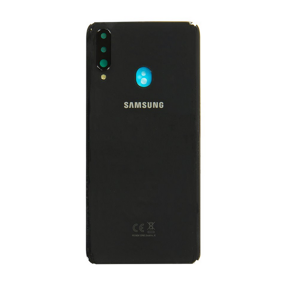 Samsung Galaxy A20s Batterilucka - Svart (Service Pack)