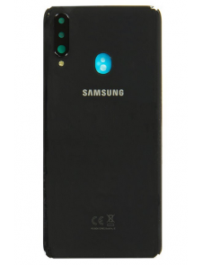 Samsung Galaxy A20s Batterilucka - Svart (Service Pack)