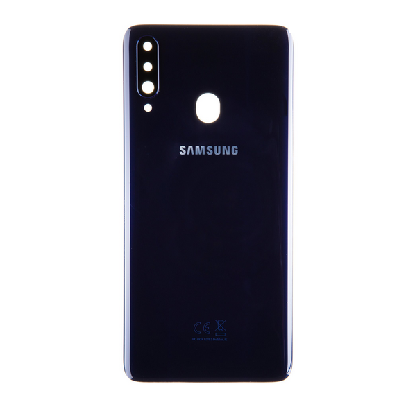 Samsung Galaxy A20s Batterilucka - Blå (Service Pack)