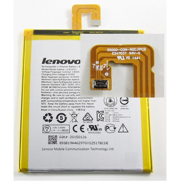 Lenovo originalbatteri 3550mAh Li-Pol L13D1P31 (Bulk)