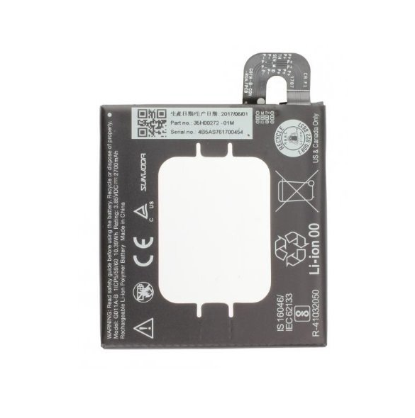 Google Pixel 2-batteri 2700mAh Li-Ion G011A-B (Bulk)