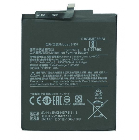 Xiaomi-batteri 3000mAh BN37 (Bulk)