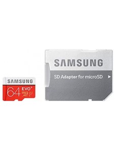 Samsung MicroSDXC EVO Plus micro SD minneskort 64 GB med SD-adapter CLASS 10 R80/W20