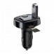 Baseus T-Typed FM Transmitter Bluetooth car charger MP3 2x USB TF microSD 3.4A - Svart (CCTM-01)