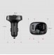 Baseus T-Typed FM Transmitter Bluetooth car charger MP3 2x USB TF microSD 3.4A - Svart (CCTM-01)