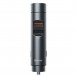 Baseus Bluetooth 5.0 FM Transmiter car charger 2x USB 3 A 18 W PPS Quick Charge 3.0 AFC FCP - Grey (CCNLZ-C0G)