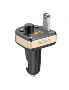 Dudao Bluetooth FM Transmitter MP3 Car Charger 2x USB 3.1 A - Svart (R2Pro black)