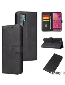 JollyFX Magnetfodral elegant Bookcase med fodral för Huawei P30 Pro - Svart