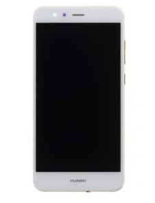 LCD-skärm + Touch Unit + Front Cover Huawei P10 Lite - Vit (Service Pack)