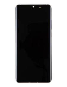 LCD-skärm + pekdon + frontskal Huawei P30 Pro - Silverfrost (servicepaket)