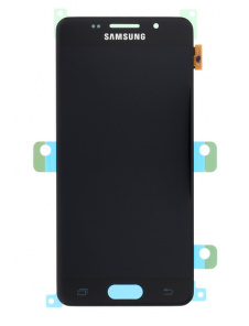 LCD-skärm + Touch Unit Samsung Galaxy A3 2016 - Svart (Service Pack)