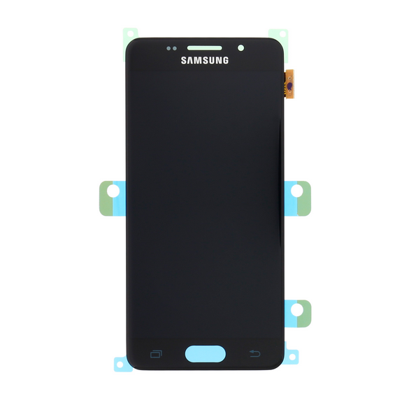 LCD-skärm + Touch Unit Samsung Galaxy A3 2016 - Svart (Service Pack)
