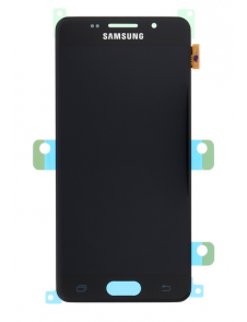 LCD-skärm + Touch Unit Samsung Galaxy A3 2016 - Svart (Service Pack)