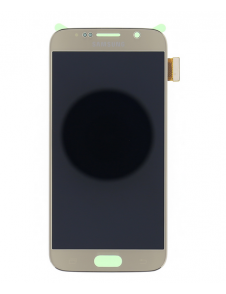 LCD-skärm + Touch Unit Samsung Galaxy S6 - Guld (Service Pack)
