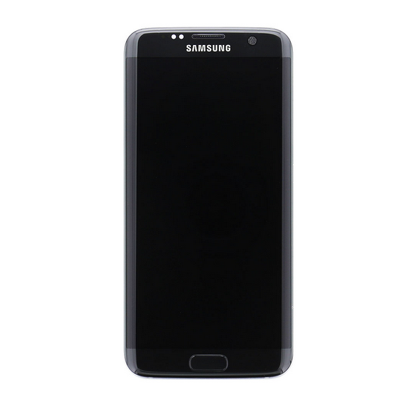 LCD-skärm + Touch Unit Samsung Galaxy S7 Edge - Svart (Service Pack)
