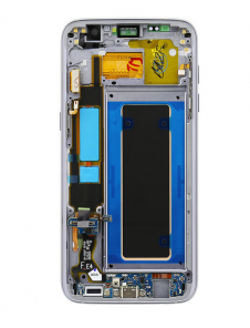 LCD-skärm + Touch Unit Samsung Galaxy S7 Edge - Svart (Service Pack)