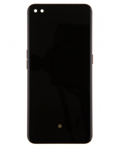 LCD-skärm + pekdon + frontlucka för Realme X50 Pro - Rostrött (Servicepaket)