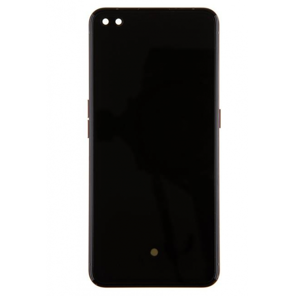 LCD-skärm + pekdon + frontlucka för Realme X50 Pro - Rostrött (Servicepaket)