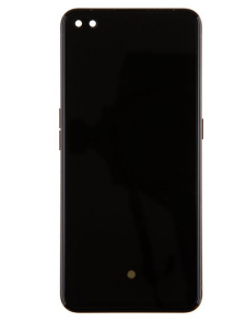 LCD-skärm + pekdon + frontlucka för Realme X50 Pro - Rostrött (Servicepaket)