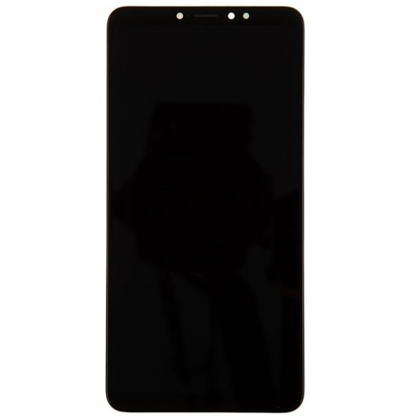 LCD-skärm + pekdon + frontlucka till Xiaomi Mi Max 3 - Svart (servicepaket)