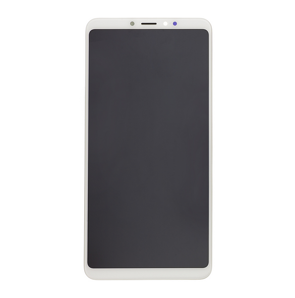 LCD-display + Touch Unit + Framsida för Xiaomi Mi Max 3 - Vit (Service Pack)