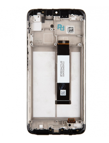 LCD-skärm + pekdon + frontlucka till Xiaomi Poco M3 - Svart (servicepaket)