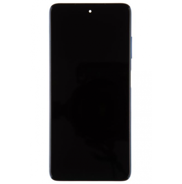 LCD-display + Touch Unit + Framsida för Xiaomi Poco X3 - Blå (Service Pack)