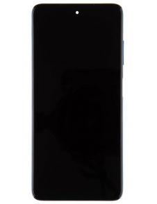 LCD-display + Touch Unit + Framsida för Xiaomi Poco X3 - Blå (Service Pack)