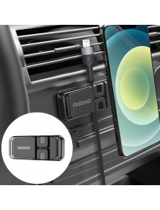 Dudao self-adhesive Universal Magnetic Car Mount Phone Holder for Dashboard cable organizer - Svart (F11s)