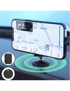 Dudao self-adhesive Universal Magnetic Car Mount Phone Holder for Dashboard - Svart (F11)