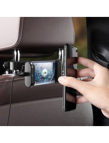Baseus Energy Storage Backseat Holder Wireless Qi 15 W Charger - Svart (WXHZ-01)