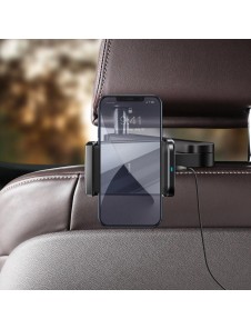 Baseus Energy Storage Backseat Holder Wireless Qi 15 W Charger - Svart (WXHZ-01)