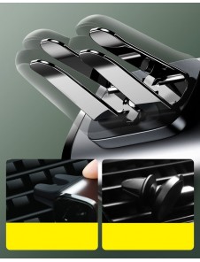 Baseus Steel Cannon Air Outlet Car Mount - Röd (SUGP-09)