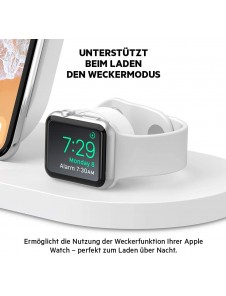 Belkin F8J235 BOOST UP Wireless Charging Dock - Trådlöst laddställ + växelströmsadapter (USB) - Vit