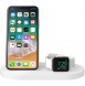 Belkin F8J235 BOOST UP Wireless Charging Dock - Trådlöst laddställ + växelströmsadapter (USB) - Vit