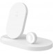 Belkin F8J235 BOOST UP Wireless Charging Dock - Trådlöst laddställ + växelströmsadapter (USB) - Vit
