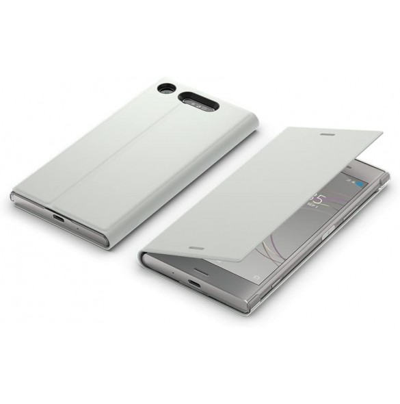 Sony Style Cover Stand SCSG50 vikbart fodral för Sony XPERIA XZ1 - Silver