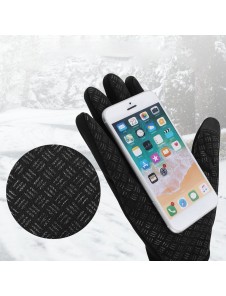 Wozinsky universal sport vattentäta vinterhandskar - pekskärm kompatibel - Svart (WTG1BK)