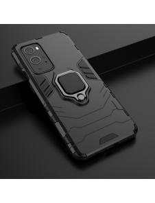 JollyFX Ring Armor Case Kickstand Tufft robust skal till OnePlus 9 Pro - Svart