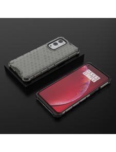 JollyFX Honeycomb Case pansarskydd med TPU-stötfångare till OnePlus 9 Pro - Svart