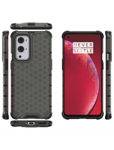 JollyFX Honeycomb Case pansarskydd med TPU-stötfångare till OnePlus 9 Pro - Svart