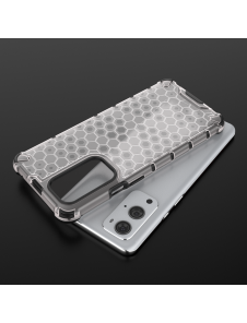 JollyFX Honeycomb Case pansarskydd med TPU-stötfångare till OnePlus 9 Pro - Svart