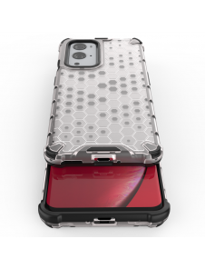 JollyFX Honeycomb Case pansarskydd med TPU-stötfångare till OnePlus 9 Pro - Svart