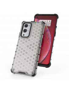 JollyFX Honeycomb Case pansarskydd med TPU-stötfångare till OnePlus 9 Pro - Svart