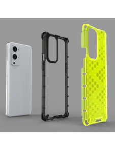JollyFX Honeycomb Case pansarskydd med TPU-stötfångare till OnePlus 9 Pro - Svart