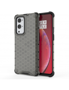 JollyFX Honeycomb Case pansarskydd med TPU-stötfångare till OnePlus 9 Pro - Svart