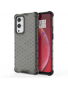 JollyFX Honeycomb Case pansarskydd med TPU-stötfångare till OnePlus 9 Pro - Svart
