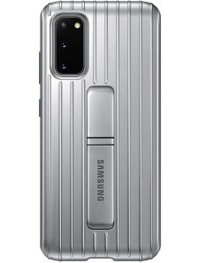 Samsung Stående Skal till Galaxy S20 - Silver EF-RG980CSE